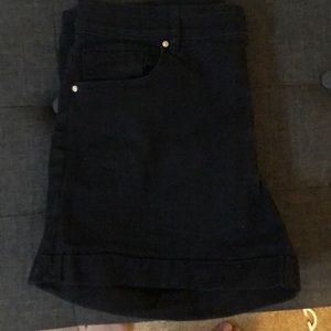 Black Jean shorts